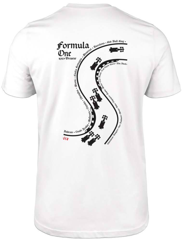 Camiseta Formula One 1950 to Present