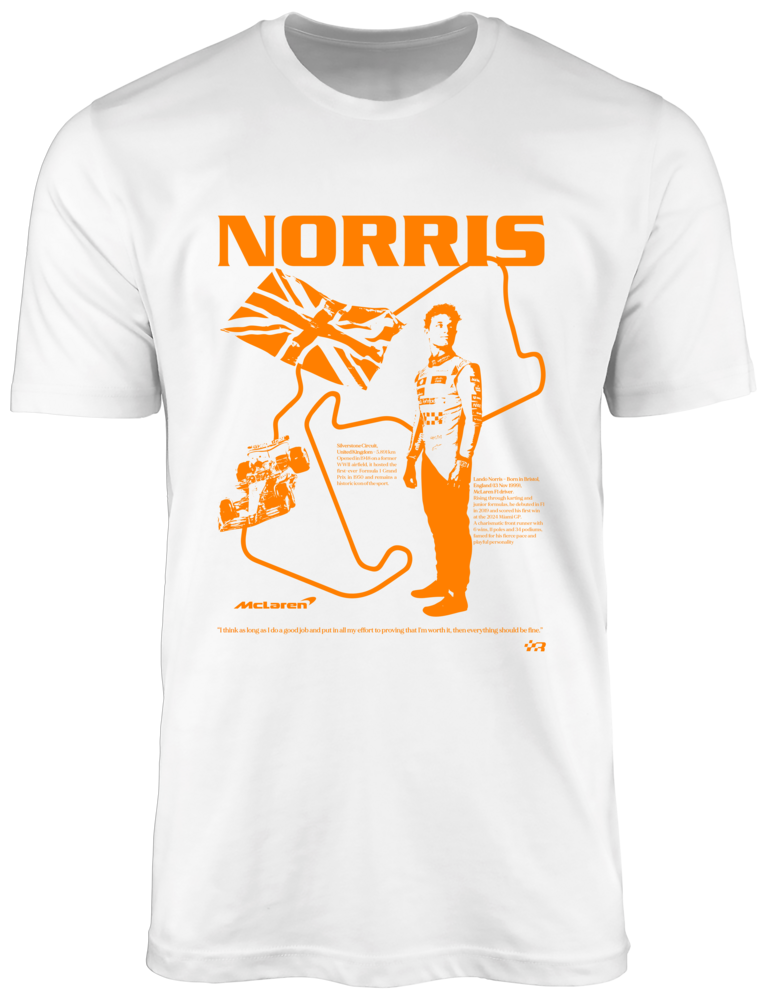 Camiseta Lando Norris Silverstone