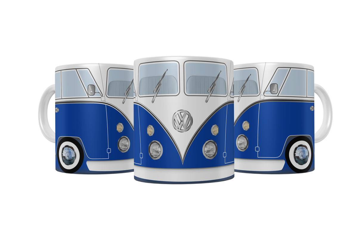 Caneca Kombi 6 Portas 1961 Alça Branca