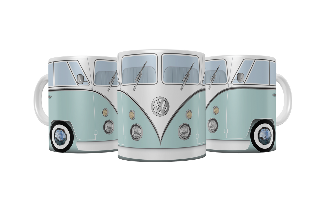 Caneca Kombi 6 Portas 1961 Alça Branca