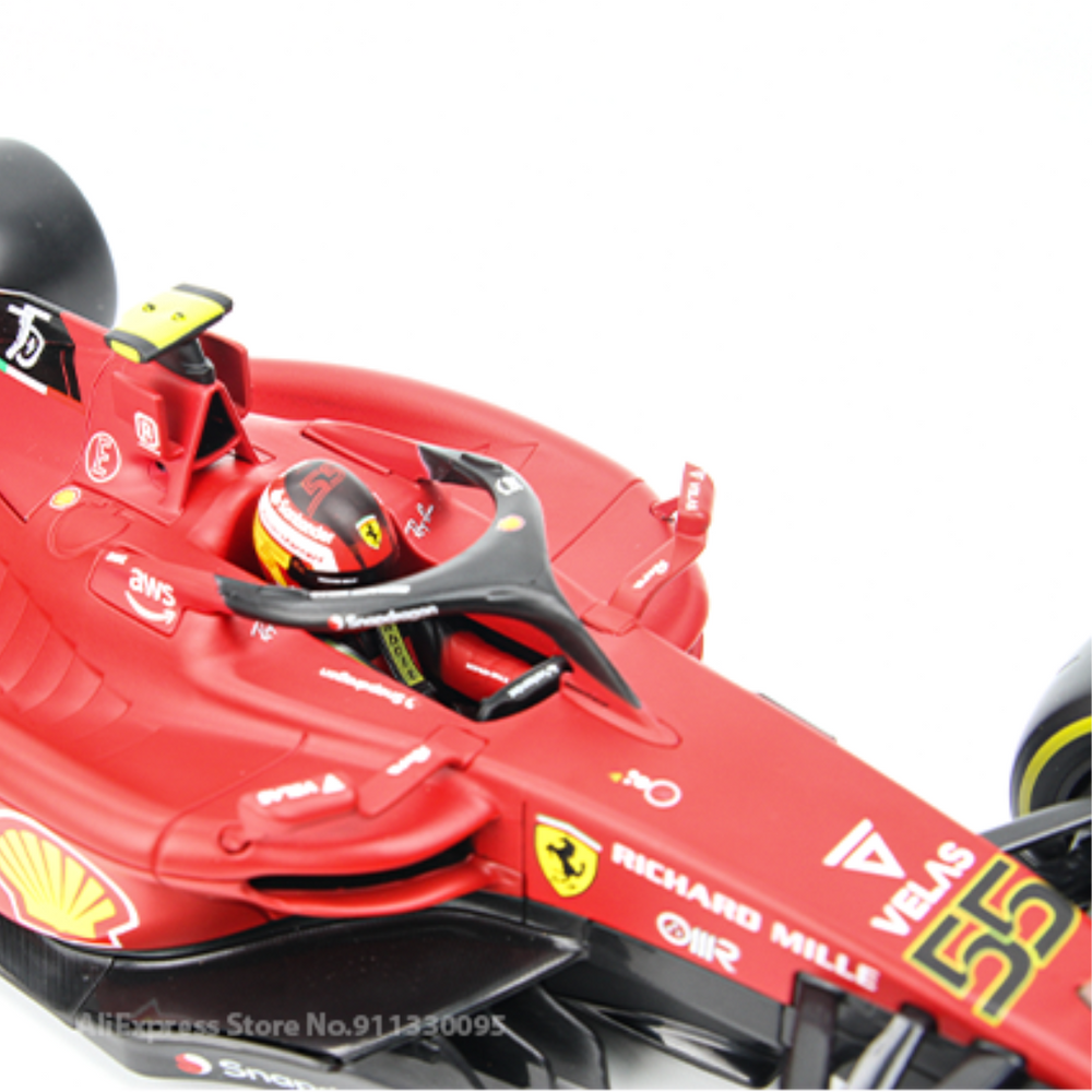 Miniatura F1-75 1:18 Scuderia Ferrari Modelo 2022/2023 - Carlos Sainz 55