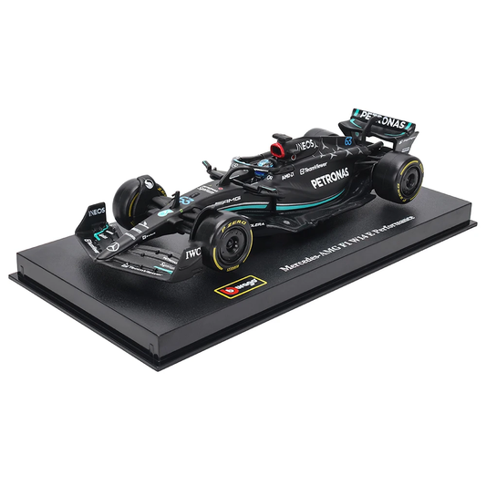 Miniatura W14 Mercedes AMG Petronas F1 Team 2023 1:43 c/ Caixa de Acrílico - George Russel 63