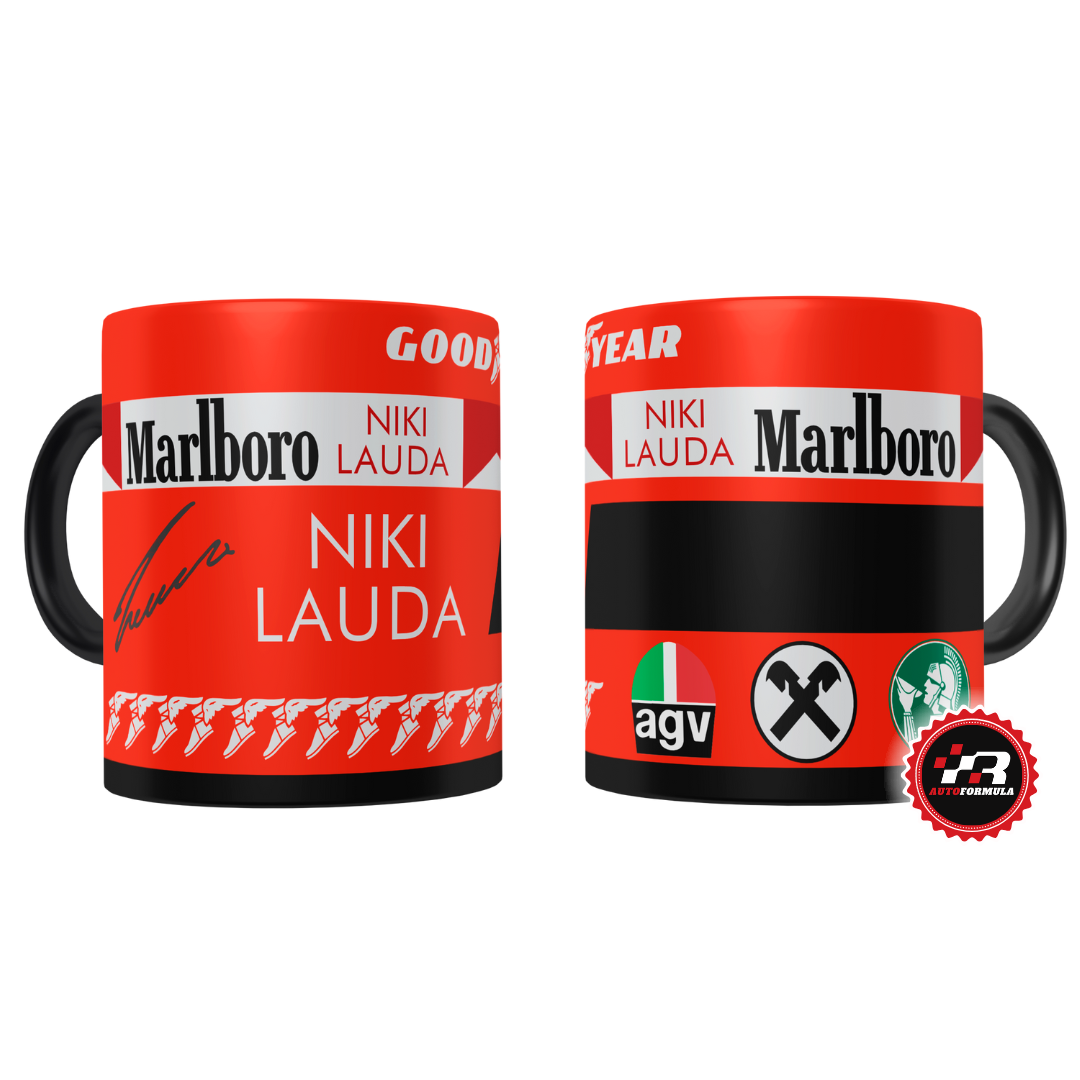 Caneca Capacete Niki Lauda Scuderia Ferrari 1975