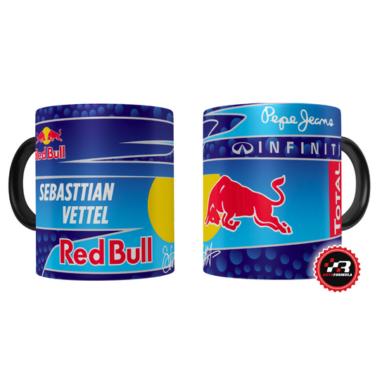 Caneca Capacete Sebastian Vettel Red Bull Racing 2013