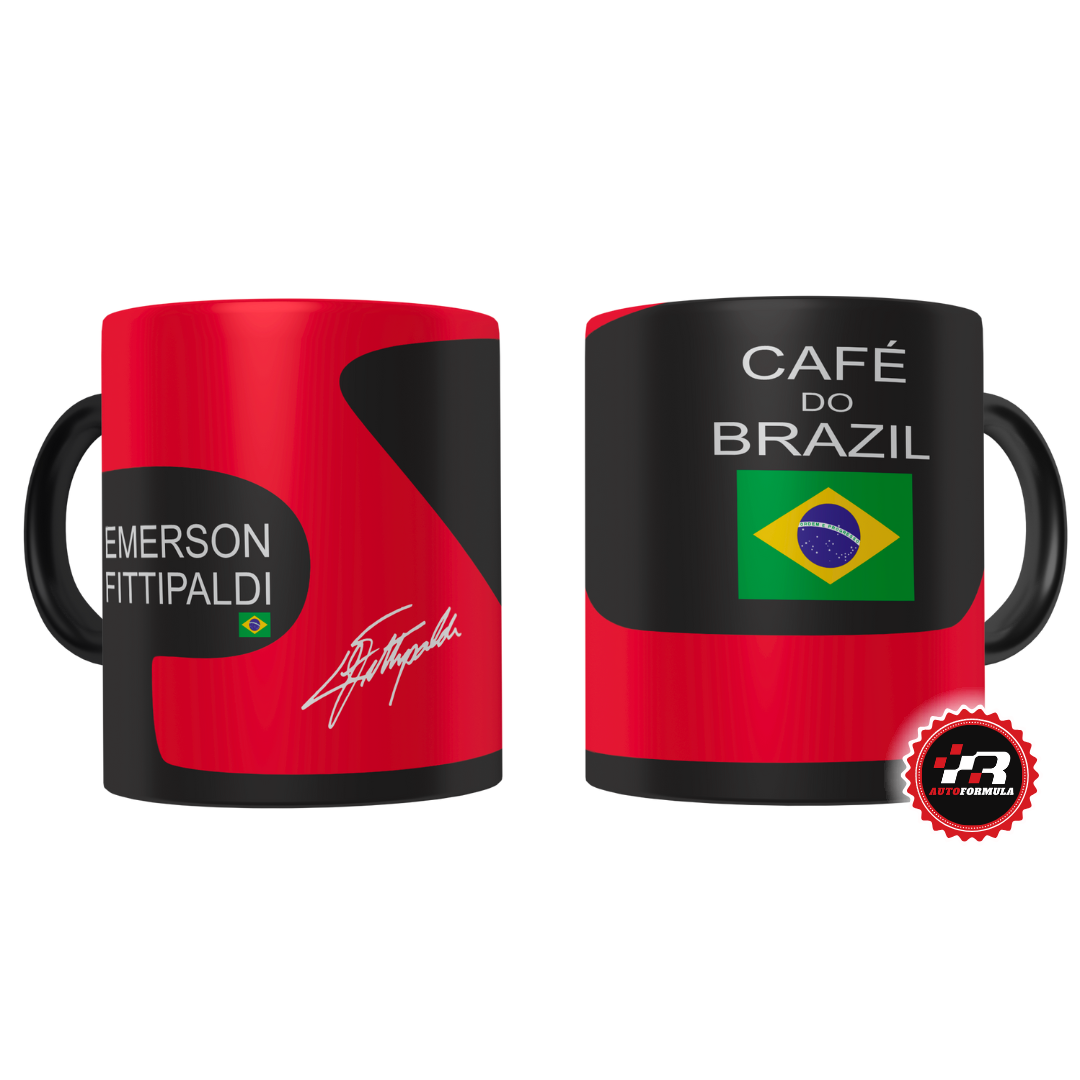 Caneca Capacete Emerson Fittipaldi Bicampeão Mundial