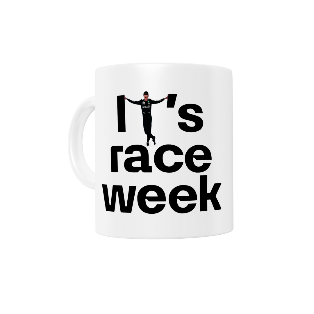 Caneca I'ts Race Week Meme George Russell