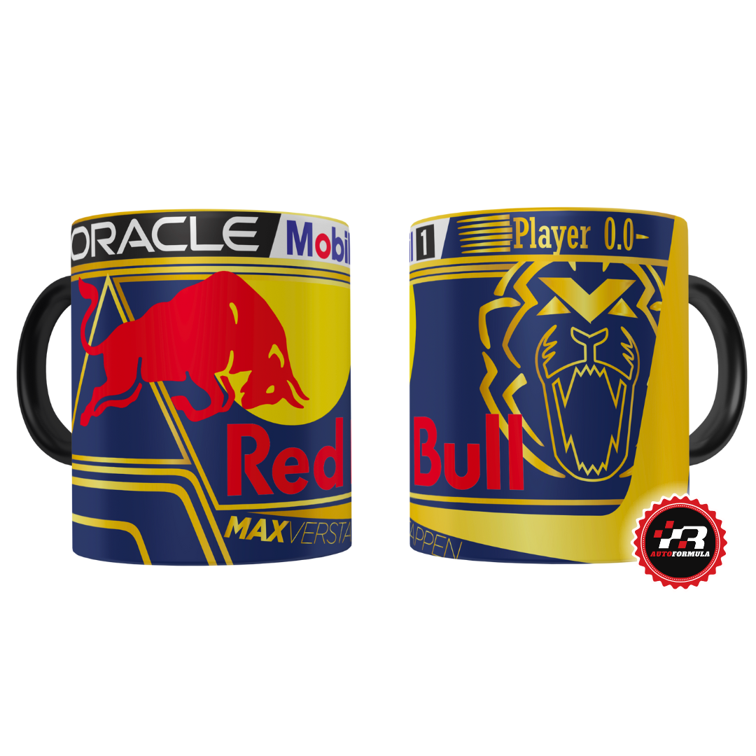 Caneca Max Verstappen Capacete Campeão Mundial 2023