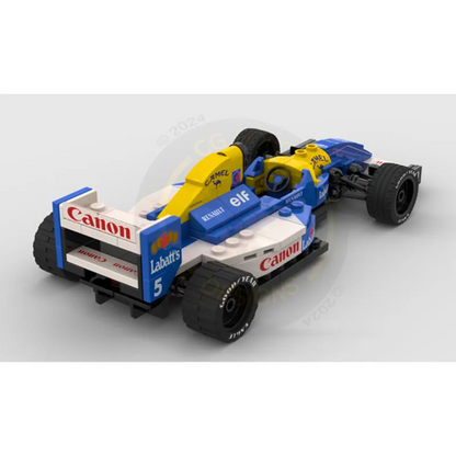 Miniatura Williams Racing FW14B Nigel Mansell 1:24 Blocos de Montagem 188 PCS