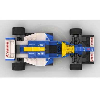 Miniatura Williams Racing FW14B Nigel Mansell 1:24 Blocos de Montagem 188 PCS