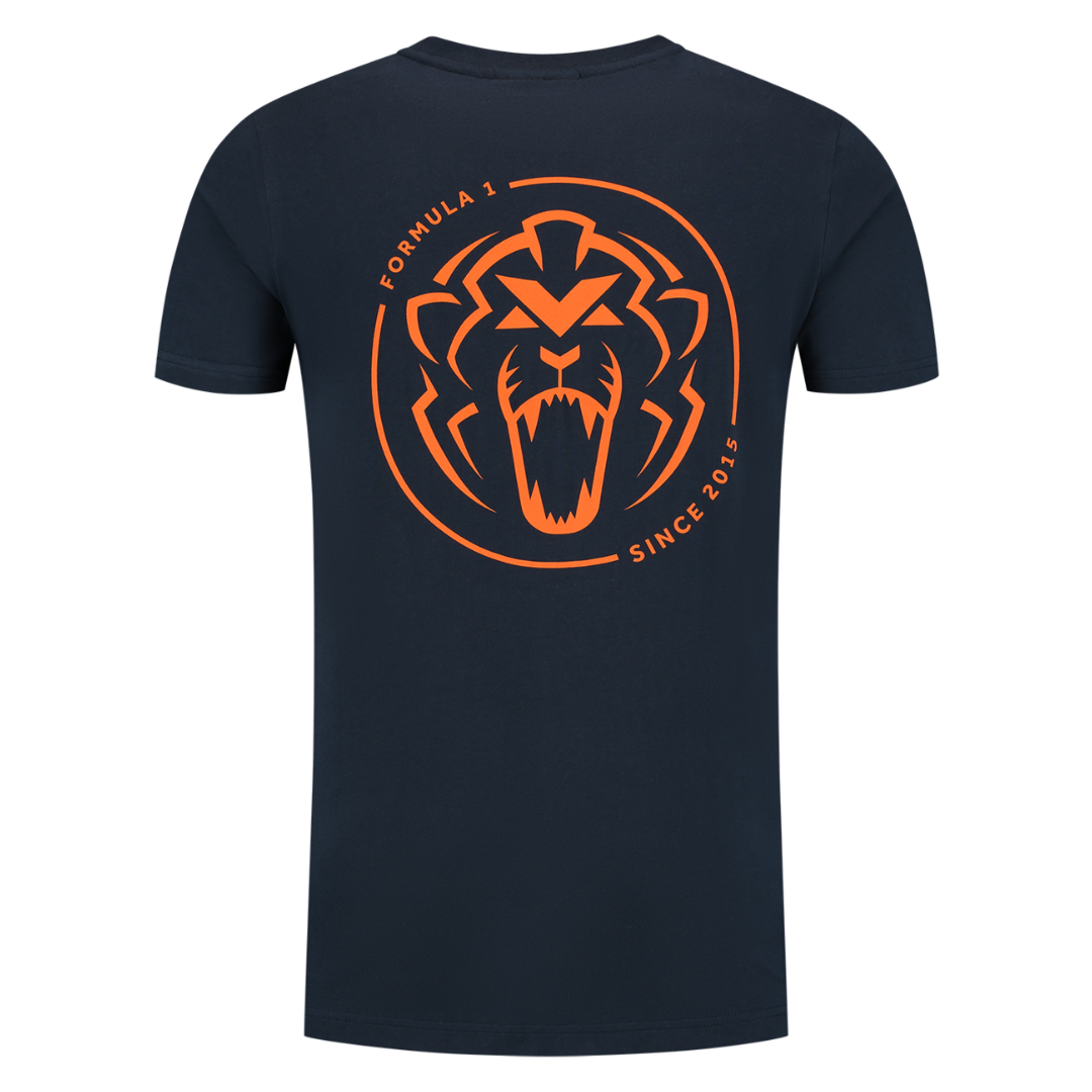 Camiseta Max Verstappen 1 Leão Laranja Tricampeão Mundial