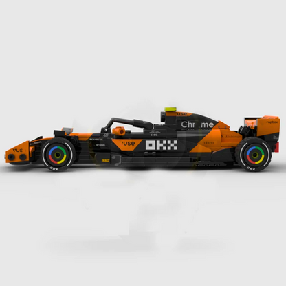 Miniatura McLaren F1 Team MCL38 Lando Norris 2024 Blocos de Montagem 296 PCS