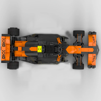 Miniatura McLaren F1 Team MCL38 Lando Norris 2024 Blocos de Montagem 296 PCS