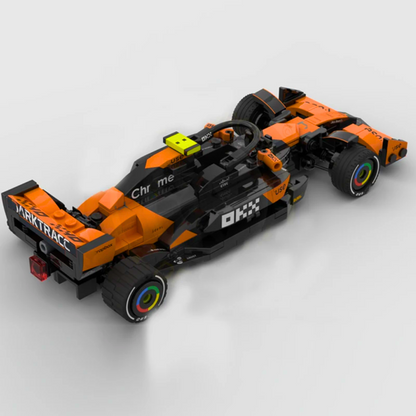 Miniatura McLaren F1 Team MCL38 Lando Norris 2024 Blocos de Montagem 296 PCS