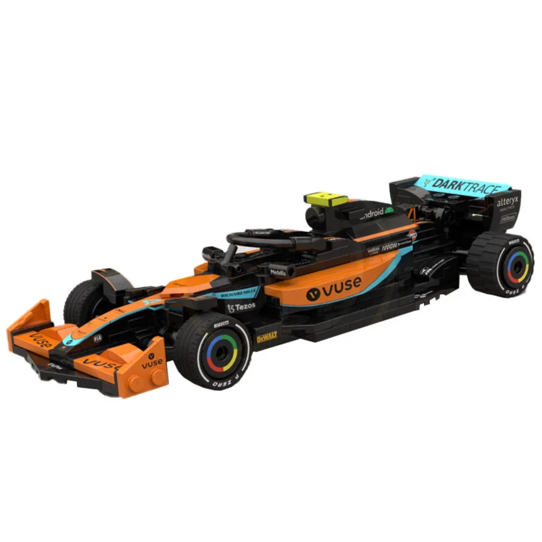 Miniatura McLaren F1 Team MCL60 Lando Norris 2023 Blocos de Montagem 303 PCS