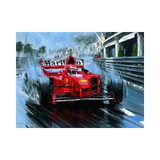 Quadro Decorativo Michael Schumacher Scuderia Ferrari Monaco Grand Prix