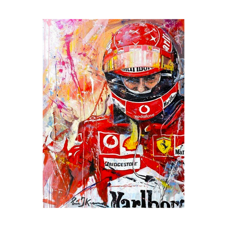 Quadro Decorativo Michael Schumacher Scuderia Ferrari Simply The Best