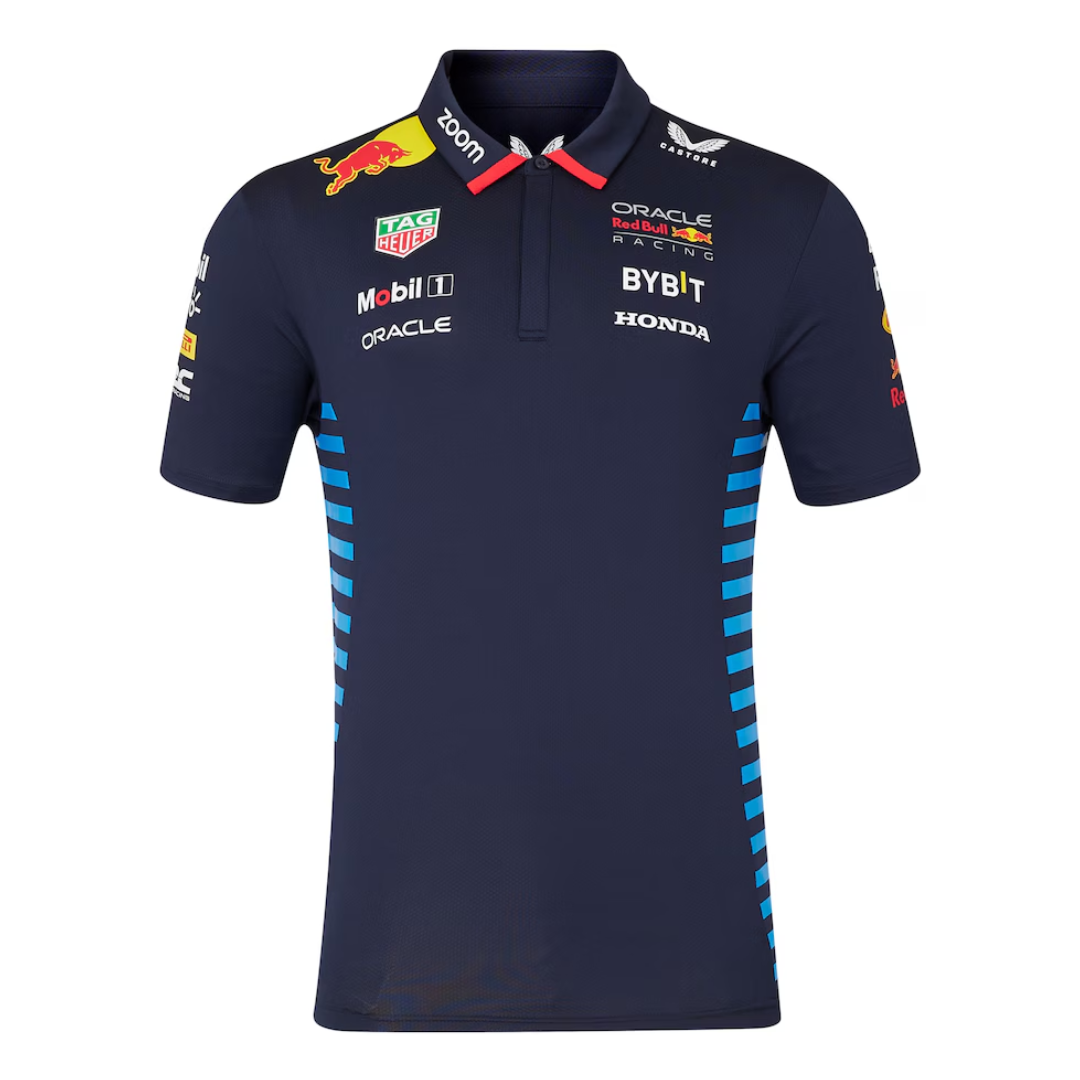 Camisa Polo Oficial Red Bull Racing 2024 Masculina - Team