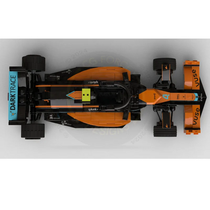 Miniatura McLaren F1 Team MCL60 Lando Norris 2023 Blocos de Montagem 303 PCS