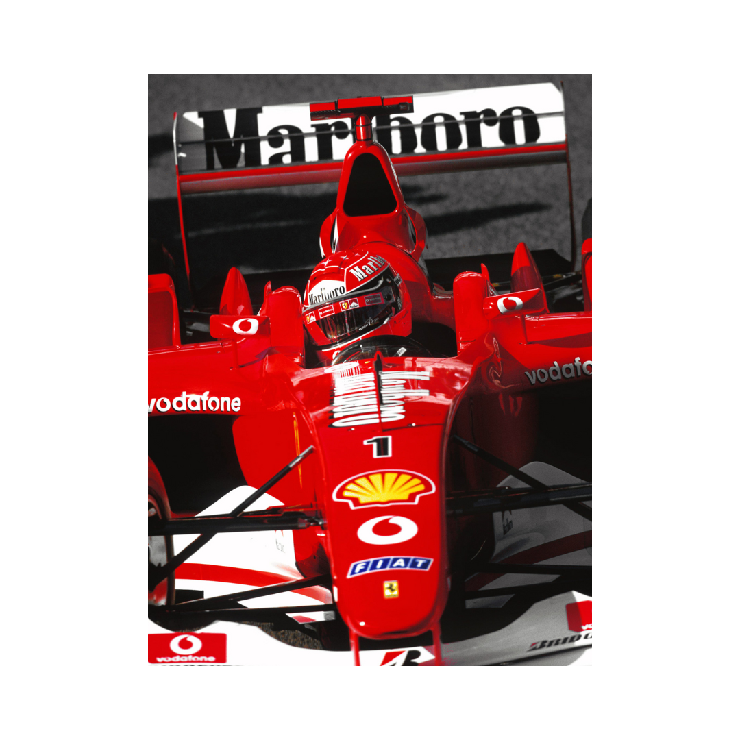 Quadro Decorativo Michael Schumacher Scuderia Ferrari F2004