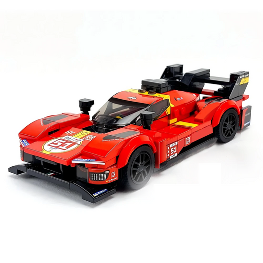 Miniatura Ferrari 499-P WEC 2023 LEMANS WINNER 1:24 Blocos de Montagem 313 PCS