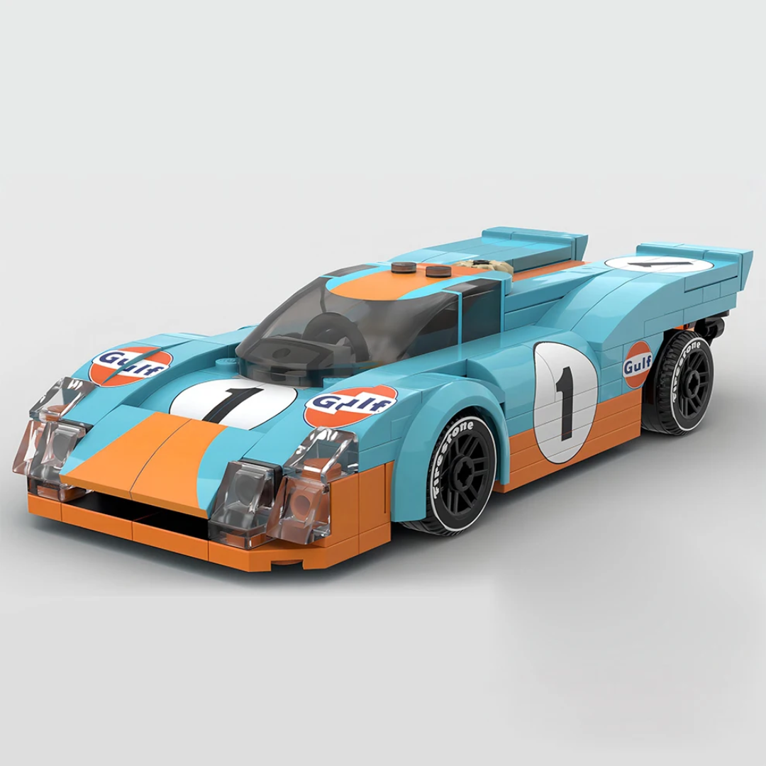 Miniatura Porsche 917 K Gulf Blocos de Montagem 180 PCS