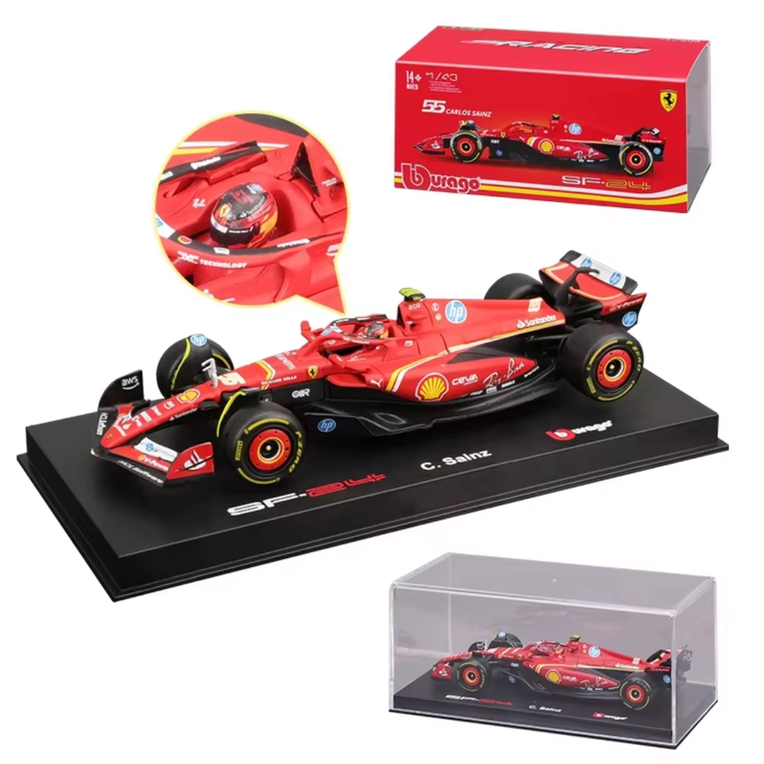 SF24 1:43 Scuderia Ferrari F1 2024 -Carlos Sainz 55