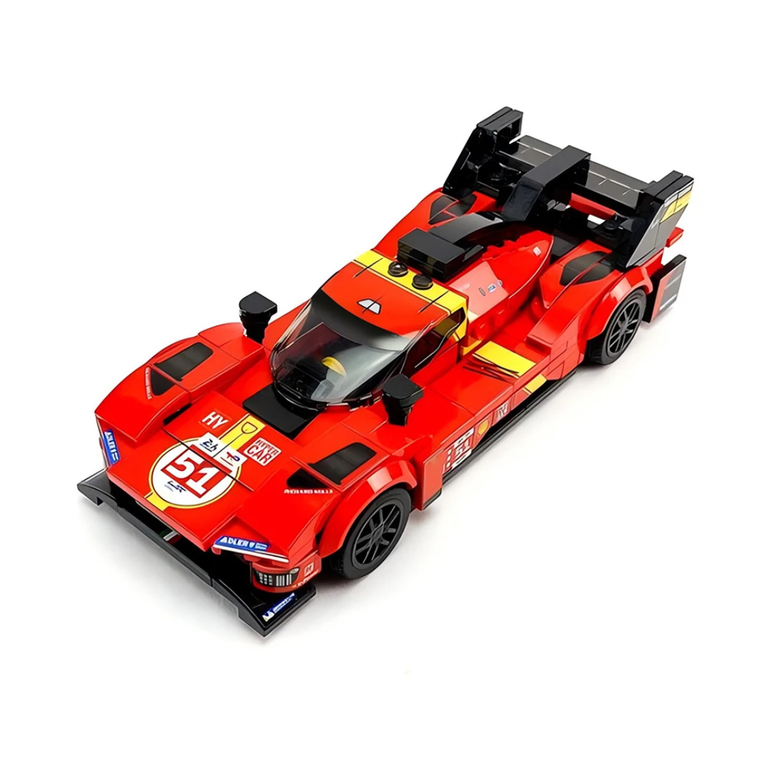 Miniatura Ferrari 499-P WEC 2023 LEMANS WINNER 1:24 Blocos de Montagem 313 PCS