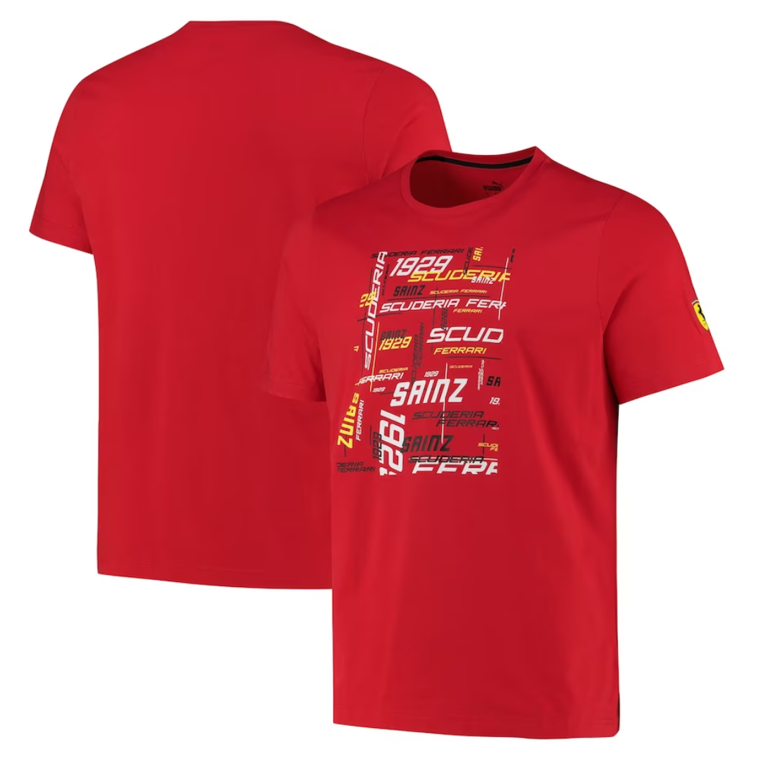 Camiseta Scuderia Ferrari Carlos Sainz 55 - Vermelha – lojaautoformula