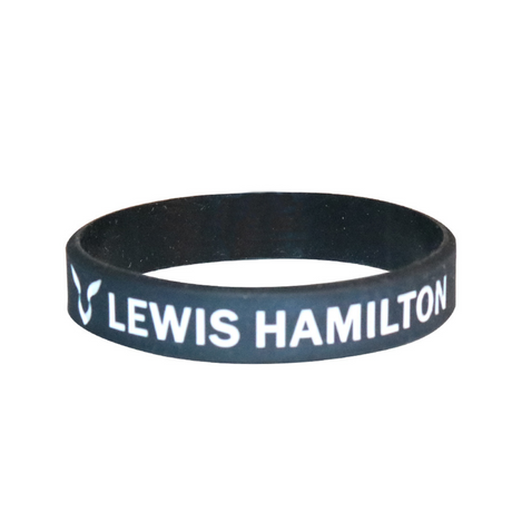 Pulseira de Silicone Lewis Hamilton 44 Mercedes AMG Petronas F1 Team 2023 - Preta