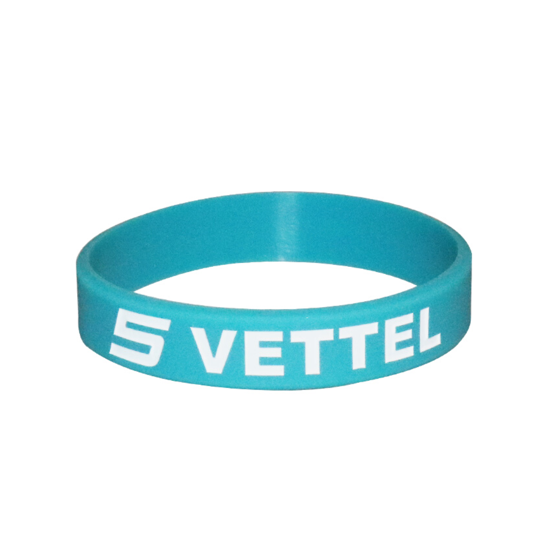 Pulseira de Silicone Sebastian Vettel 5 Aston Martin Cognizant F1 Team 2022/2023 - Verde