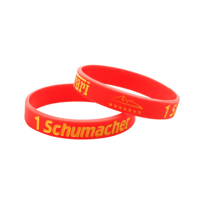 Pulseira de Silicone Michael Schumacher 1 Scuderia Ferrari F1 Team - Vermelha