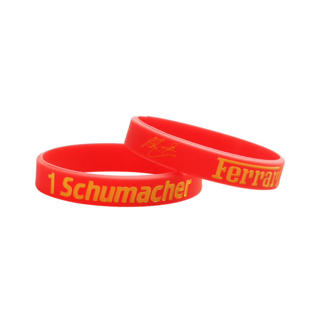 Pulseira de Silicone Michael Schumacher 1 Scuderia Ferrari F1 Team - Vermelha