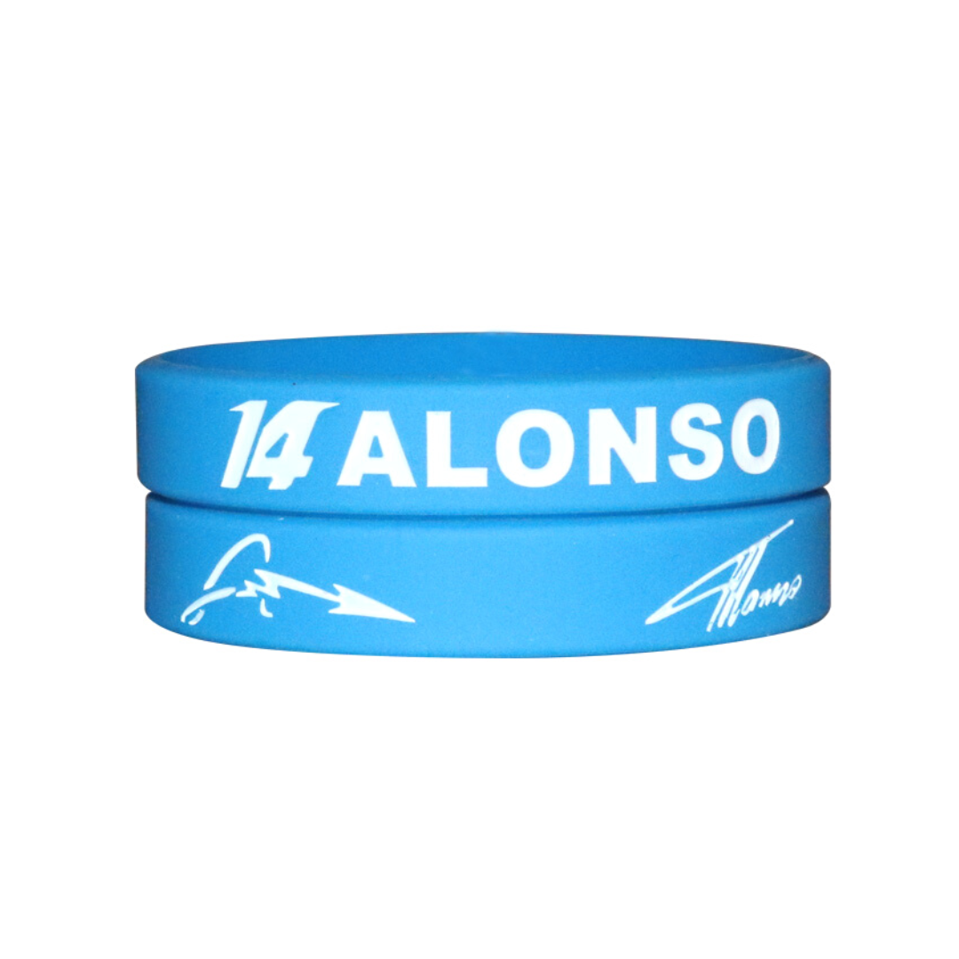 Pulseira de Silicone Fernando Alonso 14 Formula 1 - Azul