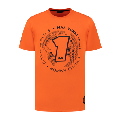 Camiseta Max Verstappen 1 World Champion Laranja - Max Verstappen 1