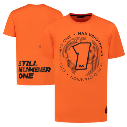 Camiseta Max Verstappen 1 World Champion Laranja - Max Verstappen 1