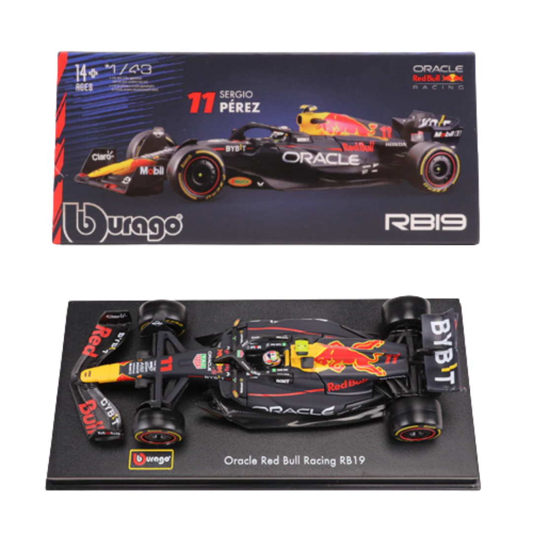 Miniatura RB19 1:43 RedBull Racing Temporada 2023 c/ Caixa de Acrílico - Sergio Pérez 11