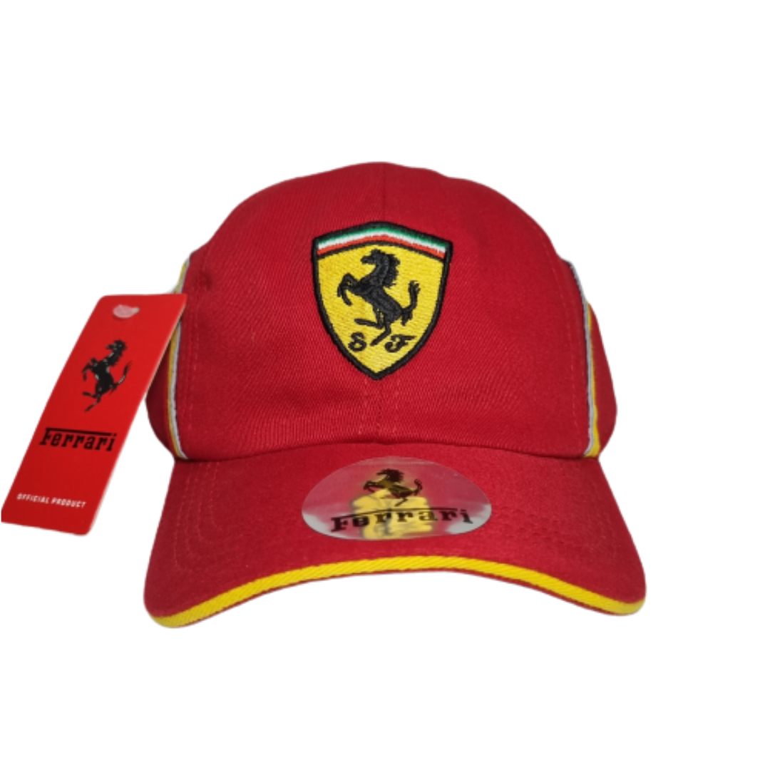 Boné Scuderia Ferrari F1 Team Vermelho e Amarelo