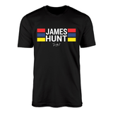 Camiseta James Hunt World Champion 1976 Preta