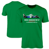 Camiseta Michael Schumacher First GP 1991 Jordan Ford 191 - Verde