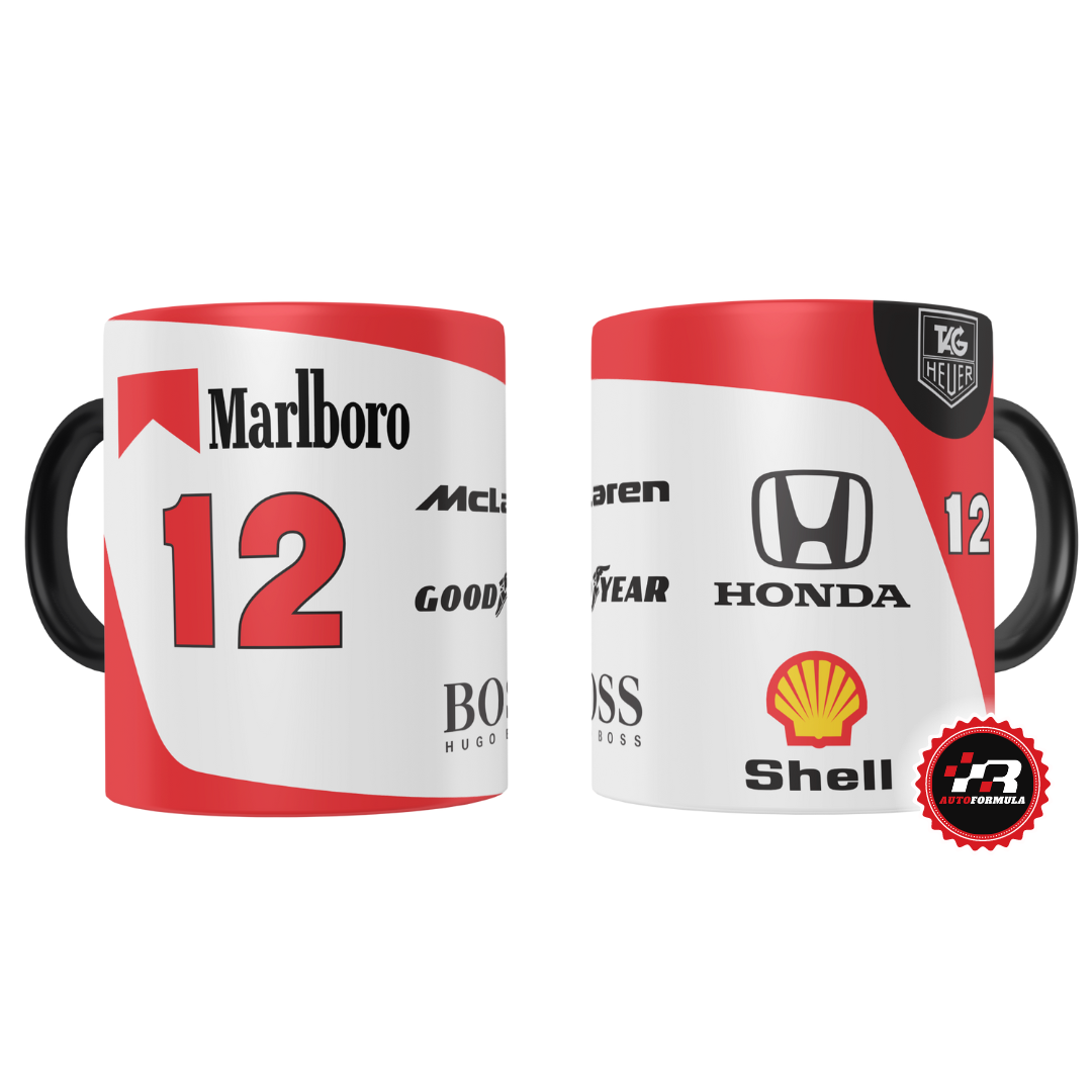 Caneca MP4/4 McLaren F1 Team 12 Marlboro Honda 1988