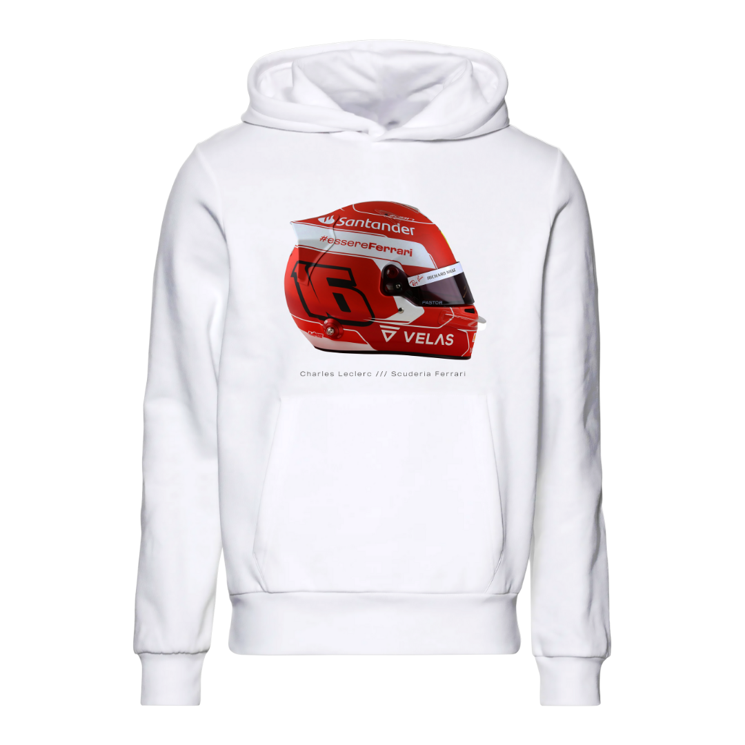 Moletom Charles Leclerc 16 Capacete Scuderia Ferrari