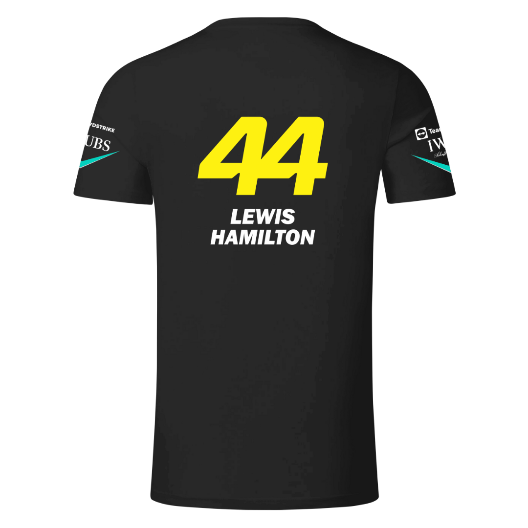 Camiseta Lewis Hamilton Mercedes AMG Petronas F1 2024 Preta