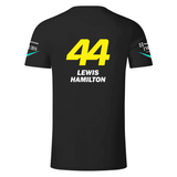 Camiseta Lewis Hamilton Mercedes AMG Petronas F1 2024 Preta