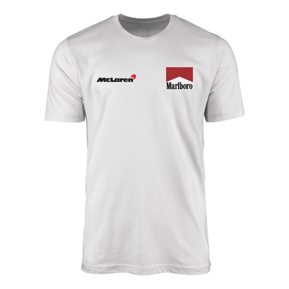 Camiseta McLaren Marlboro F1 Team MP4/4 1988 - Branca