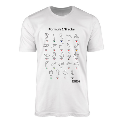 Camiseta Formula 1 Tracks 2024