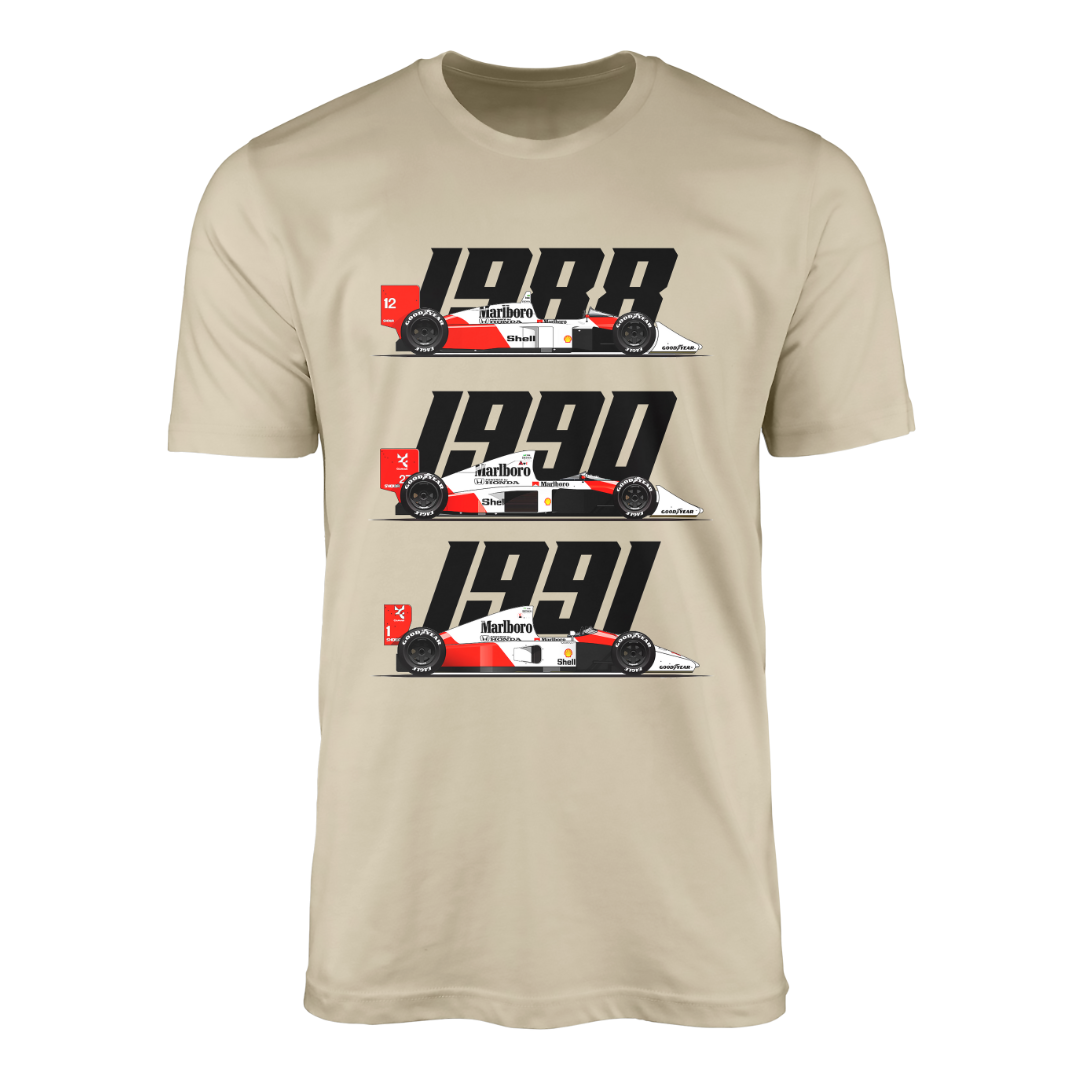 Camiseta McLaren Marlboro F1 Team Championship Car MP4 - Marfim