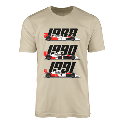 Camiseta McLaren Marlboro F1 Team Championship Car MP4 - Marfim