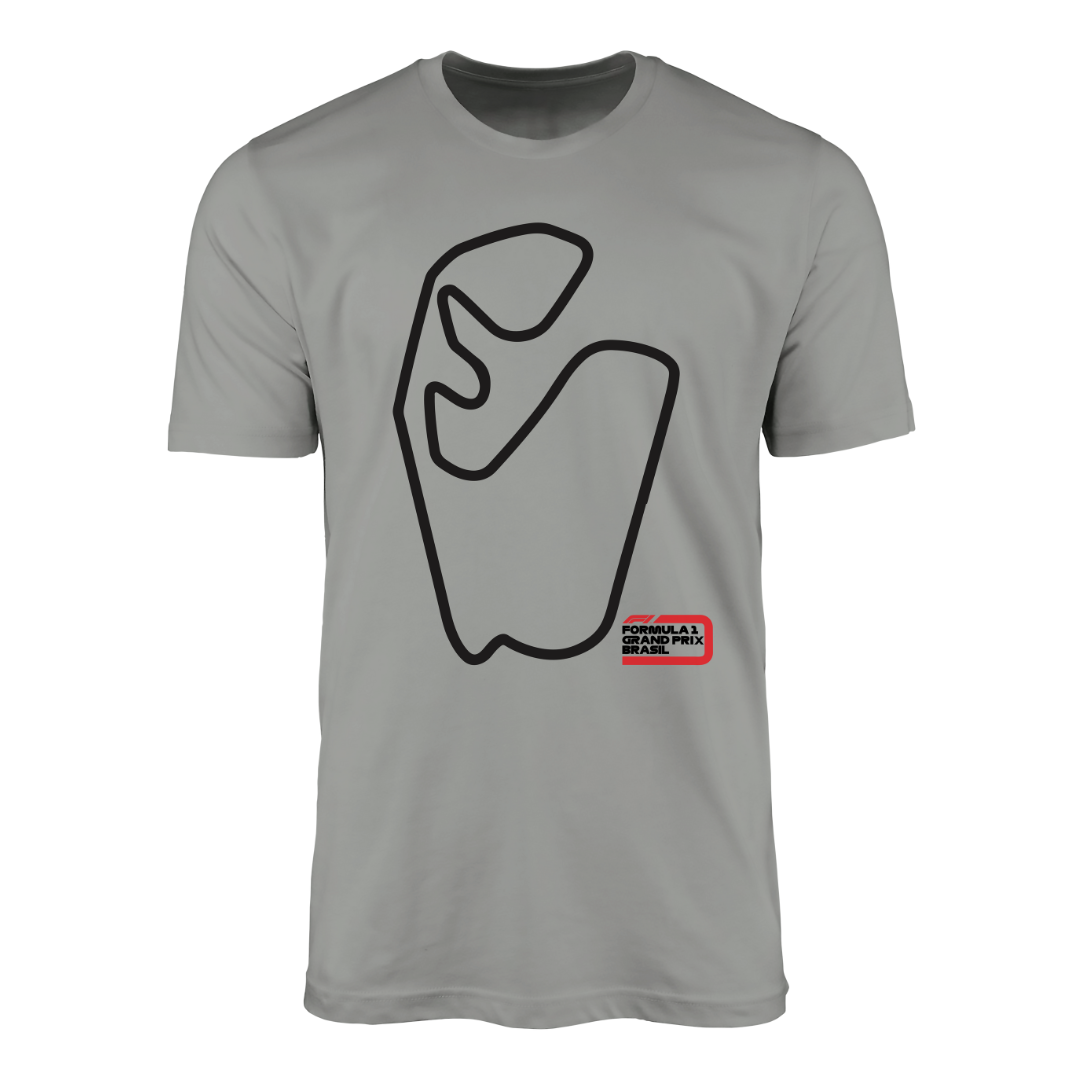 Camiseta Interlagos F1 GP Brasil 2024 Cinza