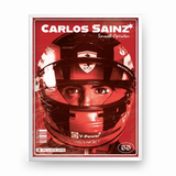 Quadro Decorativo Carlos Sainz 55 Scuderia Ferrari Smooth Operator