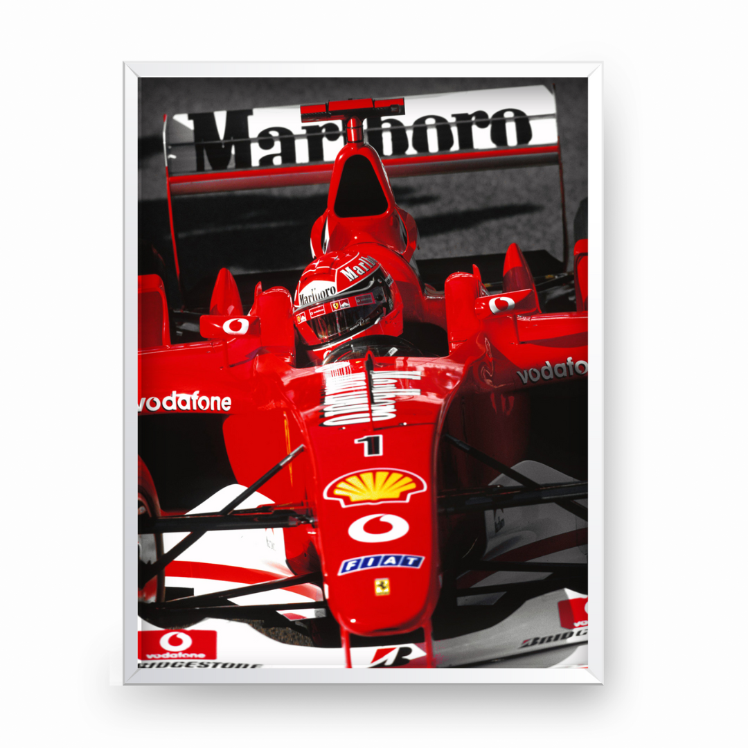 Quadro Decorativo Michael Schumacher Scuderia Ferrari F2004